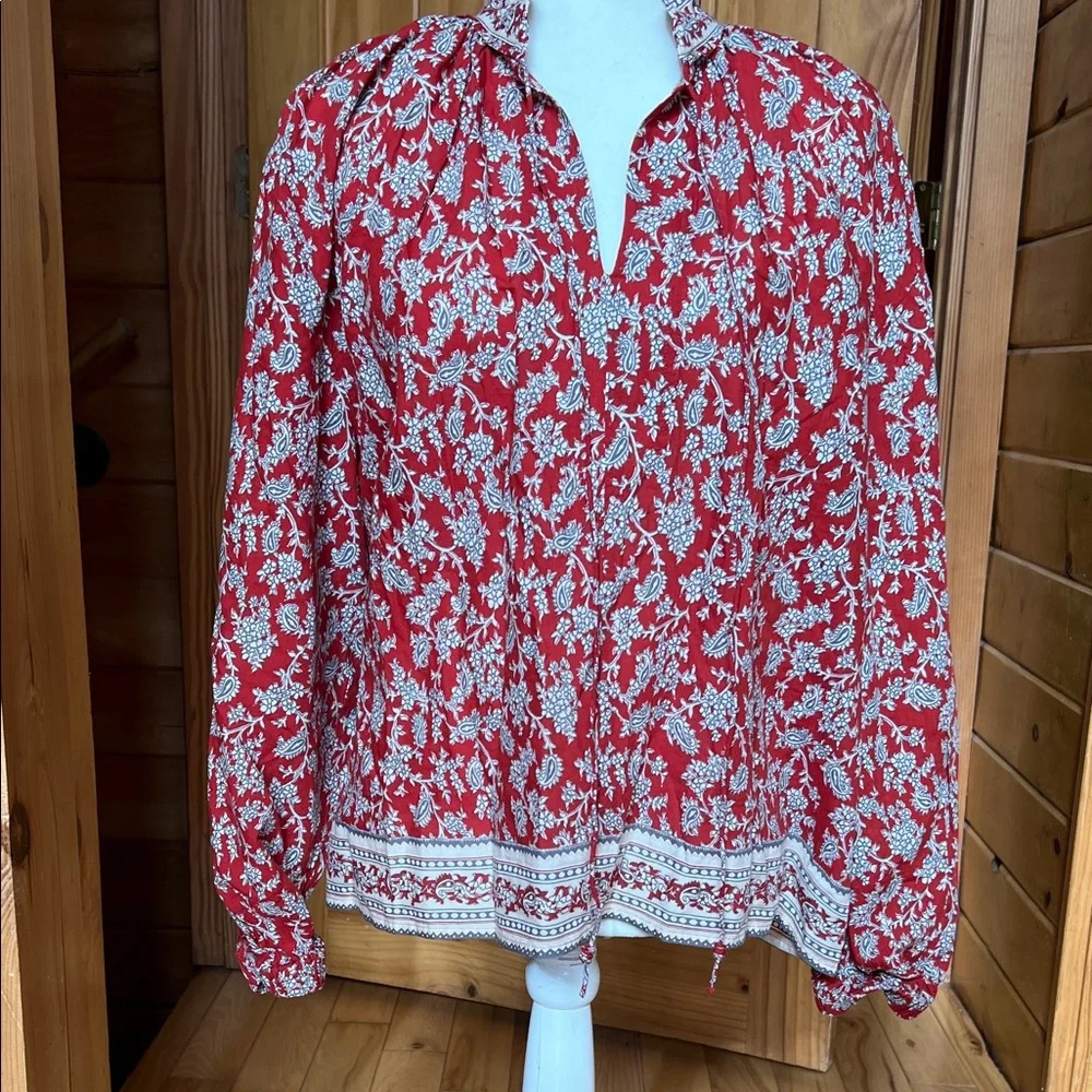 Madewell cotton shirred popover - Picture 4 of 8